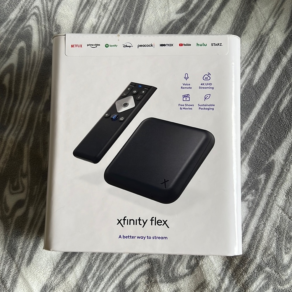 Xfinity flex a 4K streaming box and remote!